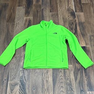 The North Face Vibrant Green Full-Zip Fleece